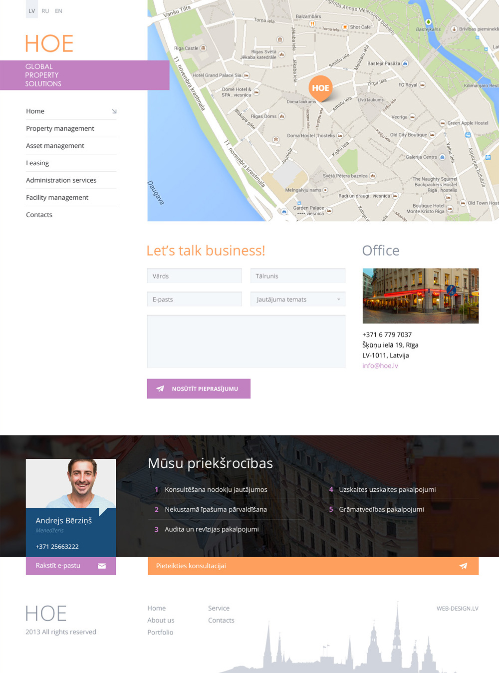 Global Property Solutions - Portfolio web-design